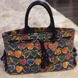 Dooney & Burke hearts purse - great condition!